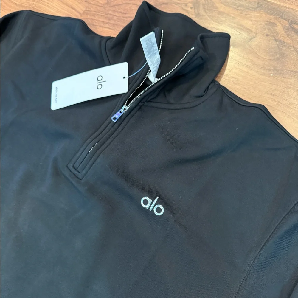 💪🏼 ALO Yoga Unisex Black Zip-Up Sweater 🖤 - Picture 2 of 10